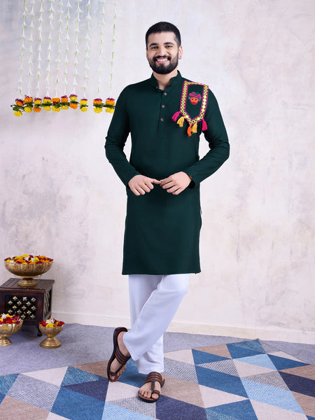 Green Rayon Kurta