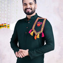 Embroidered Green Kurta