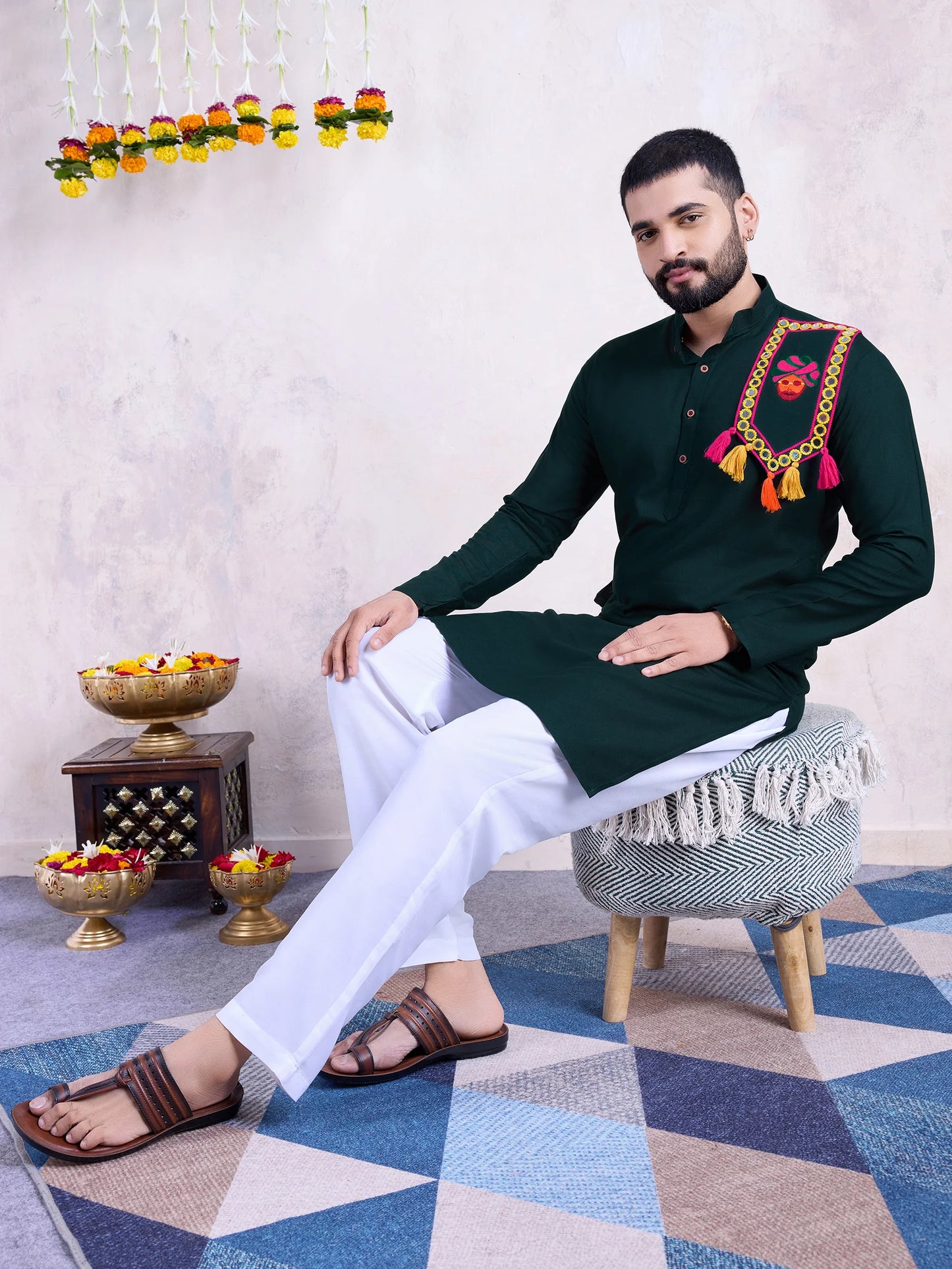 Mirror Work Kurta