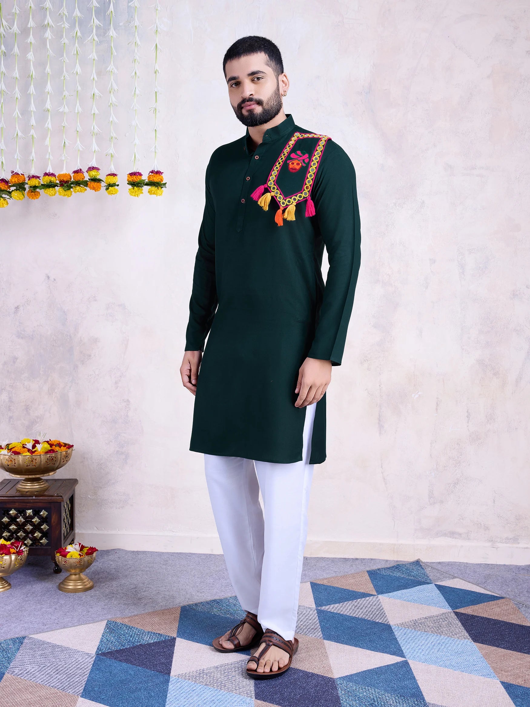 Rayon Embroidered Kurta