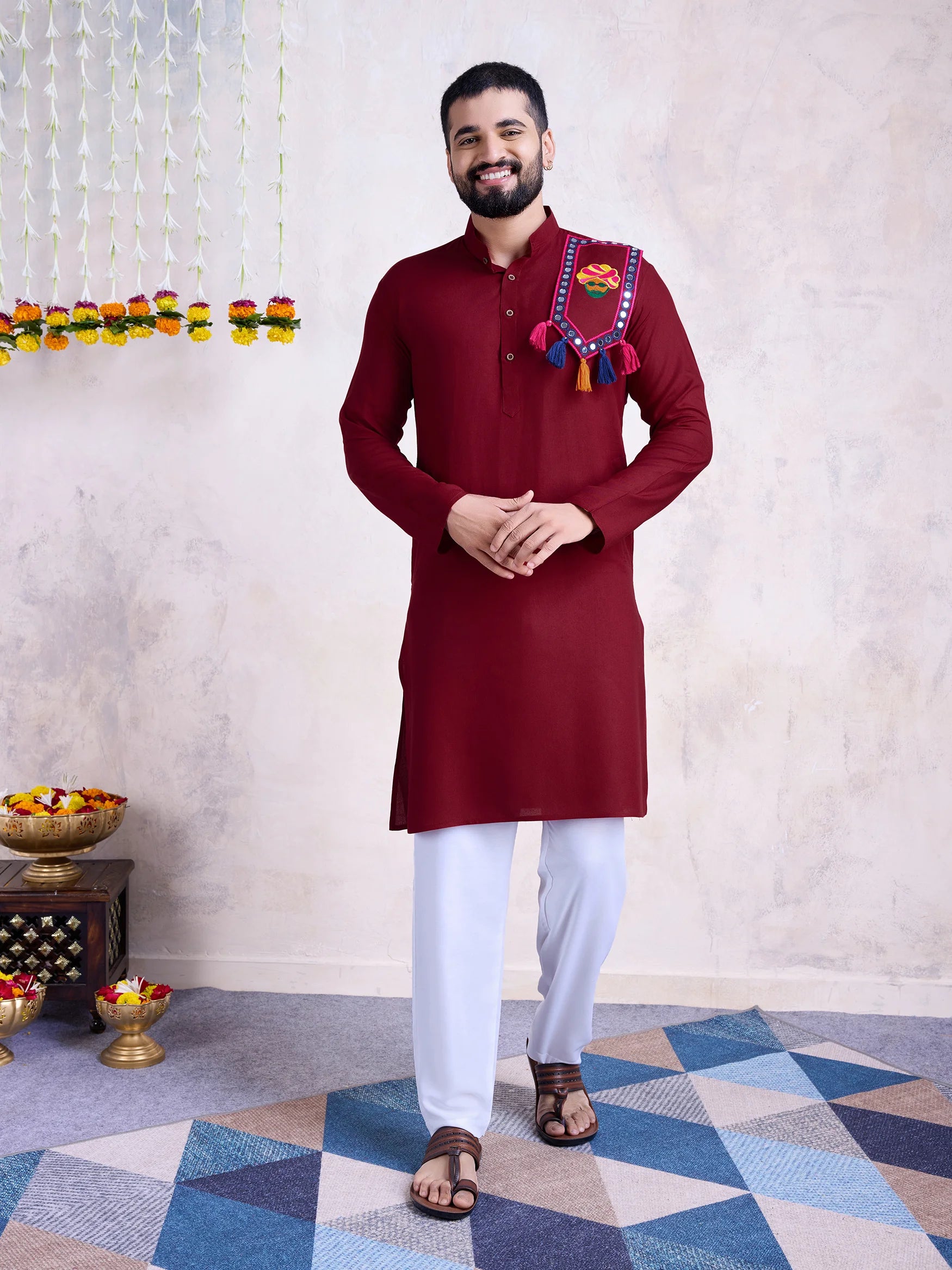 Real Mirror Work Kurta