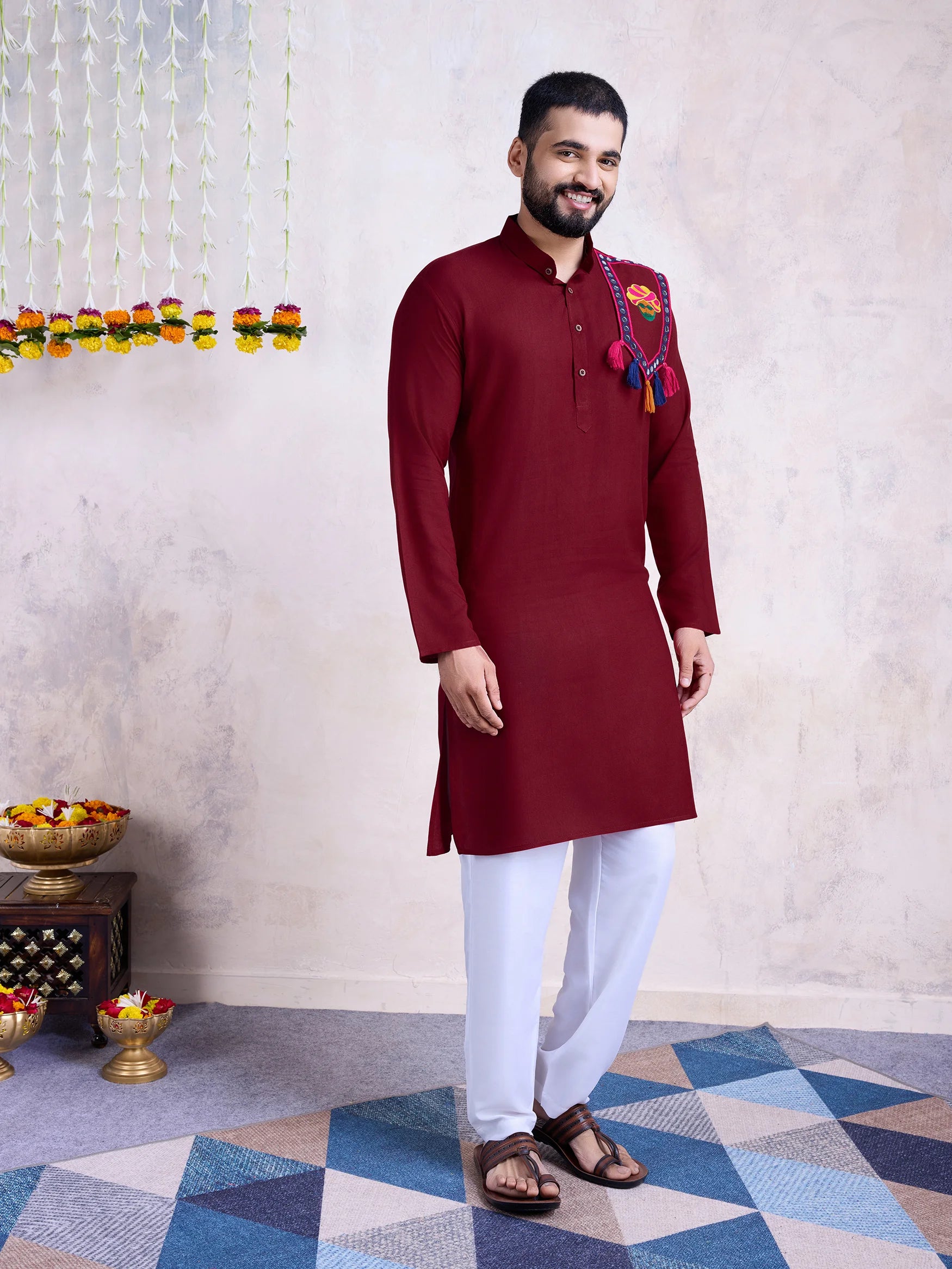 Designer Mirror Work Kurta