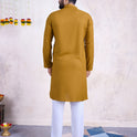 Designer Yellow Kurta with Embroidered Mirror Work