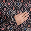  Black Foil Work Kurta