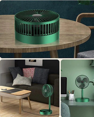 Rechargeable USB Portable Folding Table Fan