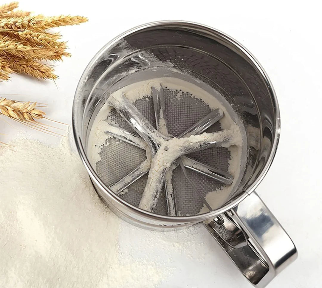 STAINLESS STEEL BAKING FLOUR SIFTER