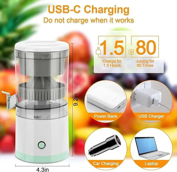 Rechargeable Citrus Juicer.