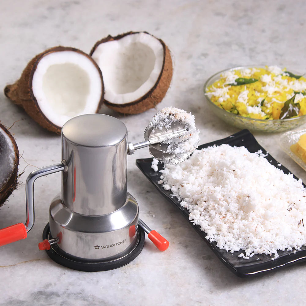 Stainless Steel Coconut Scrapper With Vacuum