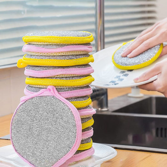 2-IN-1 DISHWASHING SCRUB & SPONGE (PAK OF 2)