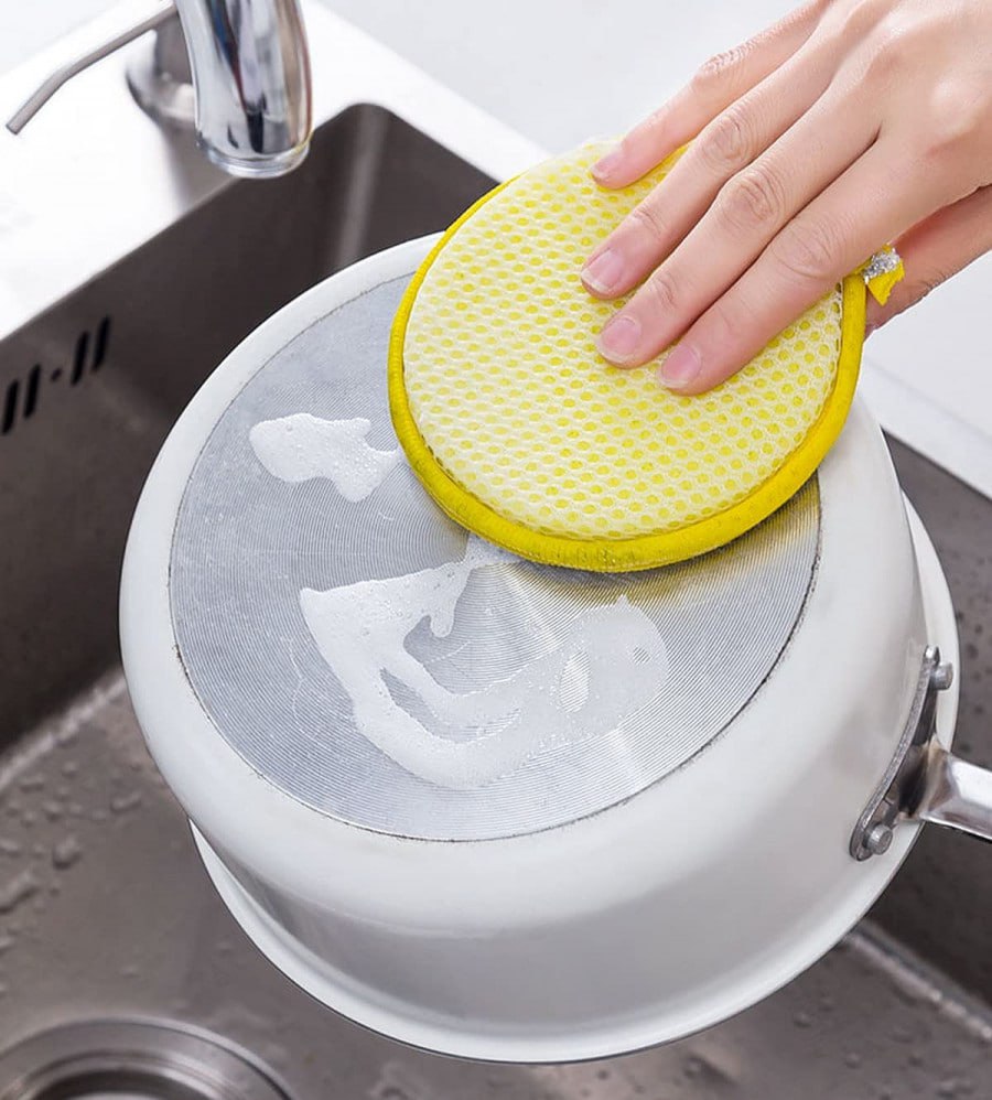 2-IN-1 DISHWASHING SCRUB & SPONGE (PAK OF 2)