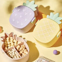 Kids Lunch Box Pineapple Shaped Bento Box with Fork And Spoon