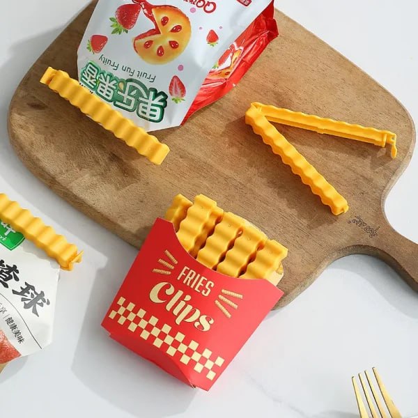 French Fries Sealing Clip With Magnet (12 PCS)