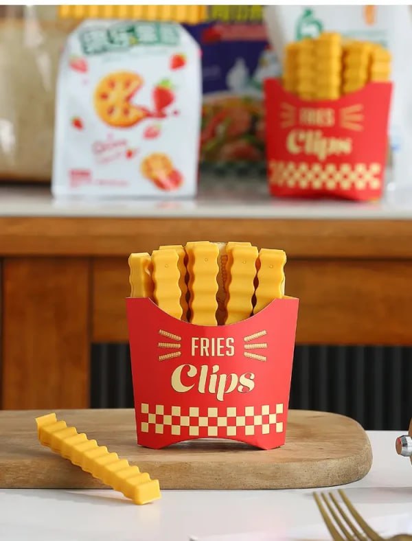 French Fries Sealing Clip With Magnet (12 PCS)